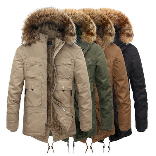 New Winter Medium Cotton Padded Warm Coat - FSHN LTD 14639486