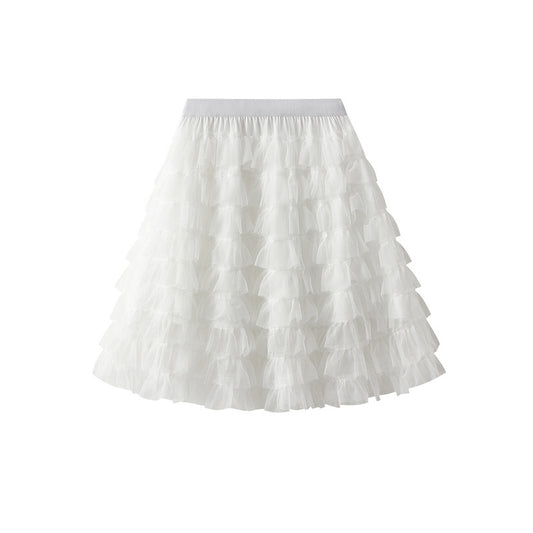 Womens Pleated Layered Cake Skirt - FSHN LTD 14639486