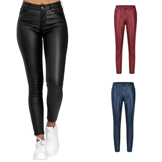 Faux Leather Womens Trousers - FSHN LTD 14639486