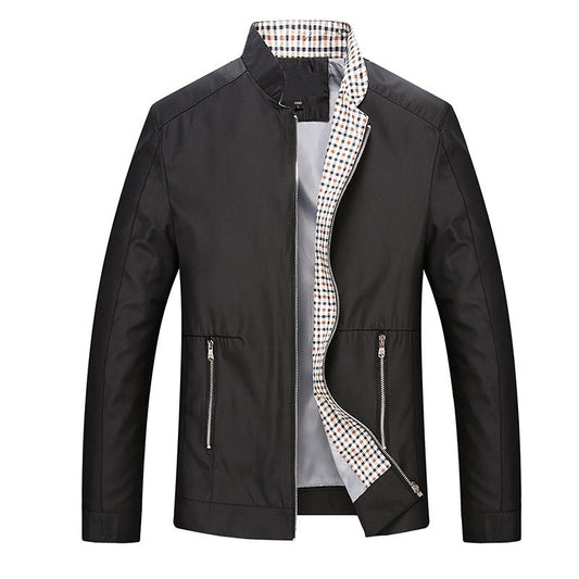 Leisure business men jacket zipper coat - FSHN LTD 14639486