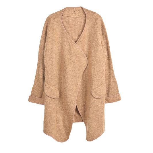 Women's New Winter Long Sleeved Oversize Sweater Coat - FSHN LTD 14639486